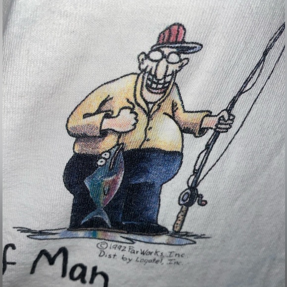Vintage (The Far Side) - The Evolution Of Man T-Shirt 1992 Size XL - Picture 3 of 9
